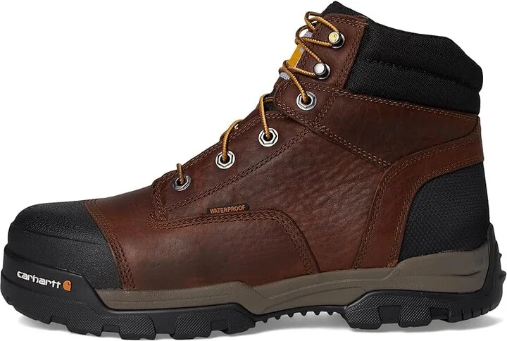Carhartt 6 Ground Force Waterproof Composite Toe Work Boot Men's Work Lace-up Boots Brown Oil Tanned Leather : 8 D - Medium - Image 7