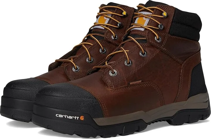 Carhartt 6 Ground Force Waterproof Composite Toe Work Boot Men's Work Lace-up Boots Brown Oil Tanned Leather : 8 D - Medium