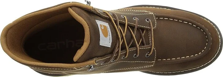 Carhartt 6-Inch Non-Safety Toe Wedge Boot Men's Work Boots Brown Oil Tanned Leather : 9 D - Medium - Image 3