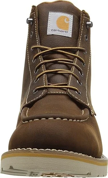 Carhartt 6-Inch Non-Safety Toe Wedge Boot Men's Work Boots Brown Oil Tanned Leather : 9 D - Medium - Image 6