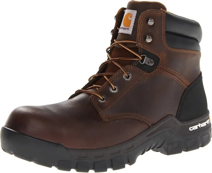 Carhartt 6-Inch Work-Flextm Comp Toe Work Boot Men's Work Boots Brown : 8 D - Medium, Leather - Image 2