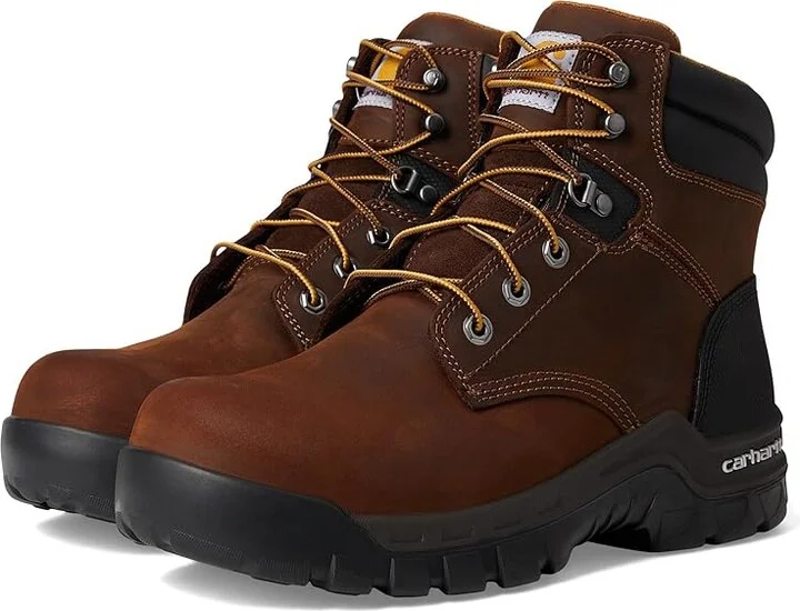 Carhartt 6-Inch Work-Flextm Comp Toe Work Boot Men's Work Boots Brown : 8 D - Medium, Leather