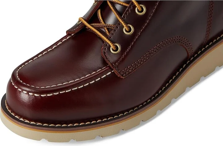 Carhartt 6 Moc Toe Wedge Boot Men's Work Boots Red Brown : 14 D - Medium, Leather - Image 7