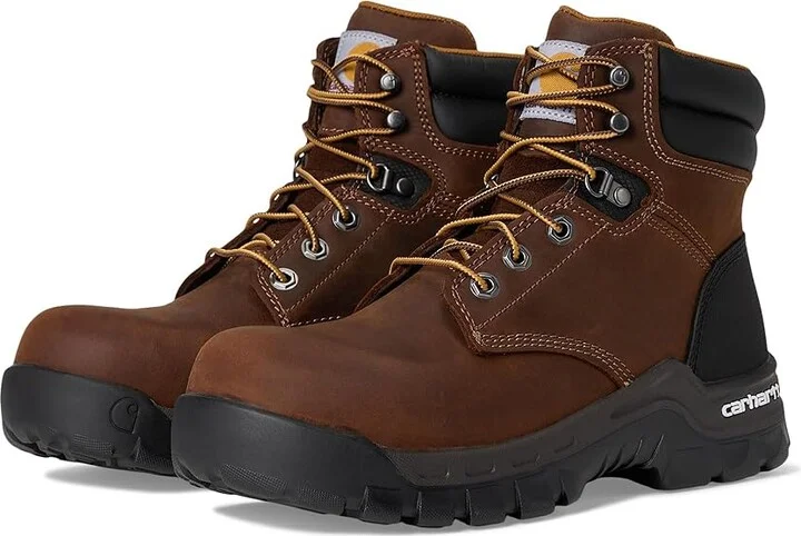 Carhartt 6 Rugged Flex Comp Toe Work Boot Women's Work Boots Brown Oil Tanned Leather : 6 B - Medium