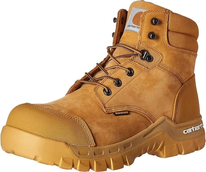 Carhartt 6 Rugged Flex Waterproof Comp Toe Work Boot Men's Work Boots Wheat Oil Tanned Leather : 8 D - Medium - Image 2
