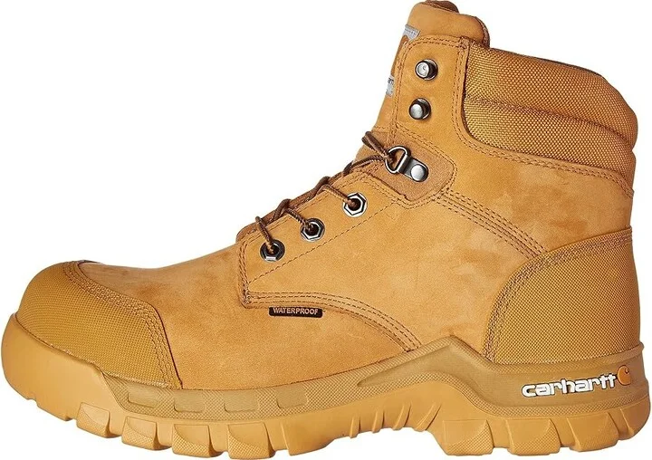 Carhartt 6 Rugged Flex Waterproof Comp Toe Work Boot Men's Work Boots Wheat Oil Tanned Leather : 8 D - Medium - Image 7