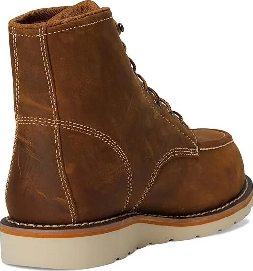 Carhartt 6 Waterproof Moc Nano Toe Wedge Work Boots Men's Hiking Boots Light Brown : 9.5 E - Wide, Leather/Rubber - Image 4
