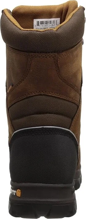 Carhartt 8 Waterproof Composite Toe Internal Metatarsal Guard Work Boot Men's Work Boots Dark Brown Oil Tanned : 12 D - Medium, Leather - Image 4