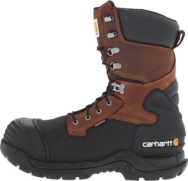 Carhartt CMC1259 10 Pac Safety Toe Boot Men's Work Boots Brown Oil Tanned Leather : 8 D - Medium, Cordura/Leather - Image 7
