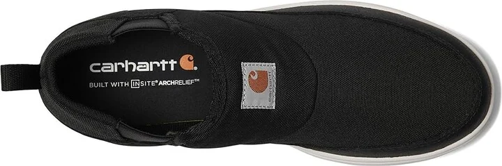 Carhartt Detroit Canvas Mid Slip-On Men's Work Lace-up Boots Black : 8.5 D - Medium - Image 2