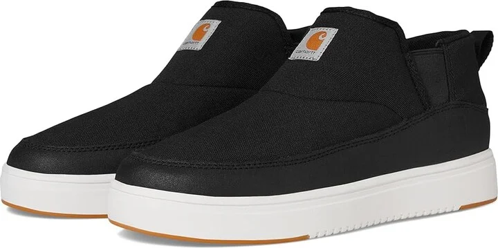 Carhartt Detroit Canvas Mid Slip-On Men's Work Lace-up Boots Black : 8.5 D - Medium