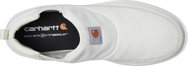 Carhartt Detroit Canvas Mid Slip-On Men's Work Lace-up Boots White : 8.5 D - Medium - Image 2