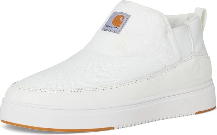 Carhartt Detroit Canvas Mid Slip-On Men's Work Lace-up Boots White : 8.5 D - Medium - Image 5