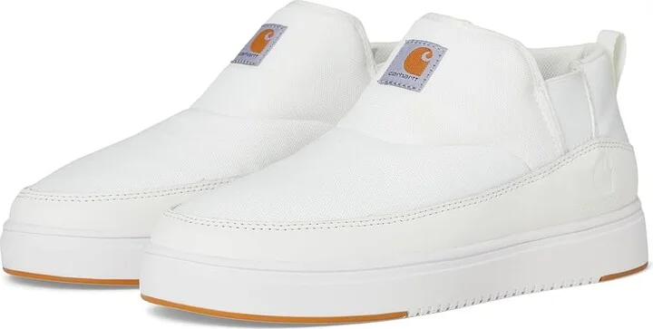 Carhartt Detroit Canvas Mid Slip-On Men's Work Lace-up Boots White : 8.5 D - Medium