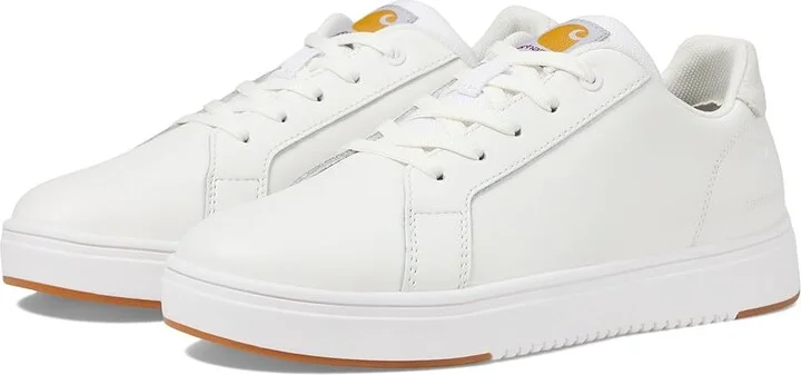 Carhartt Detroit Low Women's Shoes White Leather : 9.5 B - Medium, Canvas/Leather