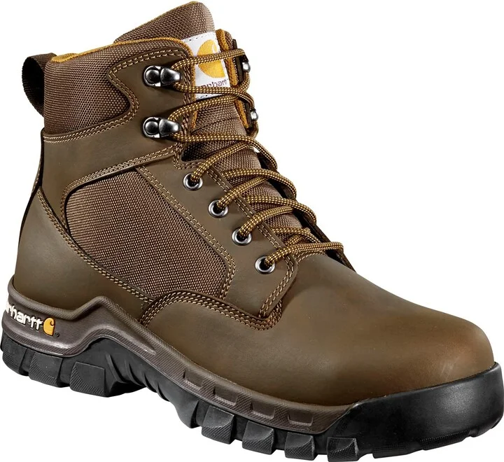 Carhartt Footwear CMF6284 Rugged Flex® Work Boot - 8.5 Wide - Dark Brown Leather/Synthetic