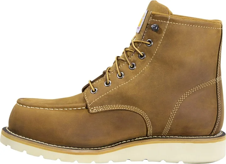 Carhartt Footwear FW6425M 6" Waterproof Moc Nano Toe Wedge Work Boot 10.5 M Light Brown