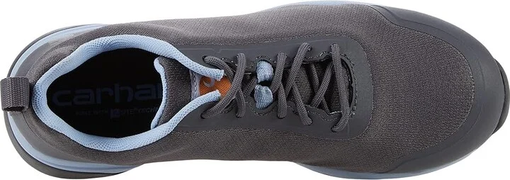 Carhartt Force 2 Nano Toe Work Sneaker Women's Shoes Charcoal/Powder Blue Trim : 6 B - Medium, Textile - Image 2