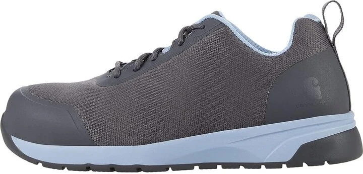 Carhartt Force 2 Nano Toe Work Sneaker Women's Shoes Charcoal/Powder Blue Trim : 6 B - Medium, Textile - Image 6