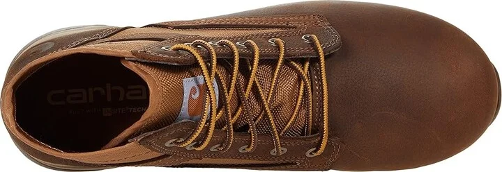Carhartt Force 5 Lightweight Sneaker Boot Nano Comp Toe Men's Shoes Brown Leather/Tan Duck : 8 D - Medium - Image 2
