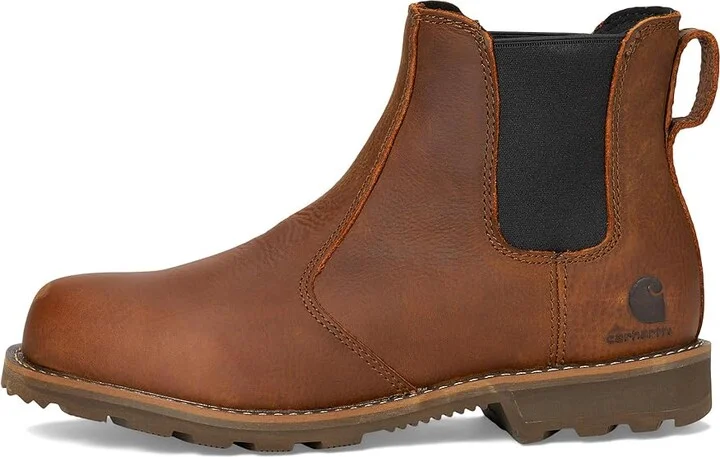 Carhartt Frontier Water Resistant Chelsea Cowboy Women's Boots Brown : 9 B - Medium, Leather - Image 6