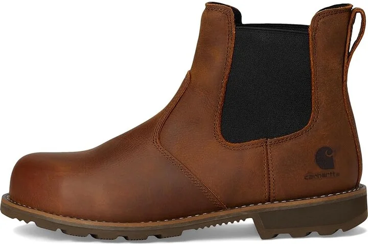 Carhartt Frontier Water Resistant Steel Toe Chelsea Cowboy Boots Brown : 11 D - Medium, Leather - Image 6