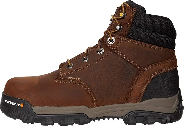 Carhartt Ground Force 6 Waterproof Comp Toe Men's Shoes Bison Brown/Oil Tan : 11.5 D - Medium, Leather - Image 6