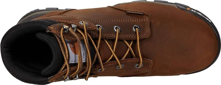 Carhartt Ground Force 6 Waterproof Soft Toe Men's Shoes Bison Brown/Oil Tan : 10.5 D - Medium, Leather - Image 2