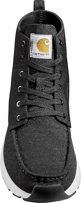 Carhartt Haslett Moc Toe Canvas Chukka Men's Boots Black Lightweight Durable Canvas : 8 D - Medium - Image 5