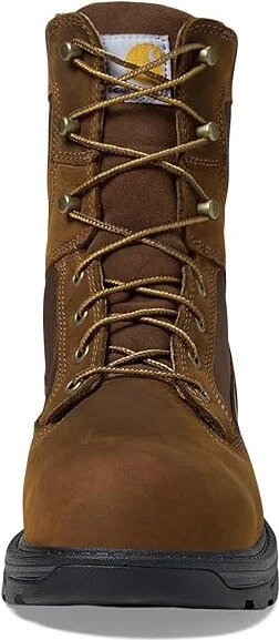 Carhartt Ironwood Waterproof 8 Soft Toe Work Boot Men's Shoes Bison Brown Oil Tan : 10 D - Medium, Leather/Textile - Image 2