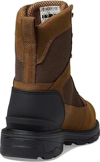 Carhartt Ironwood Waterproof 8 Soft Toe Work Boot Men's Shoes Bison Brown Oil Tan : 10 D - Medium, Leather/Textile - Image 4