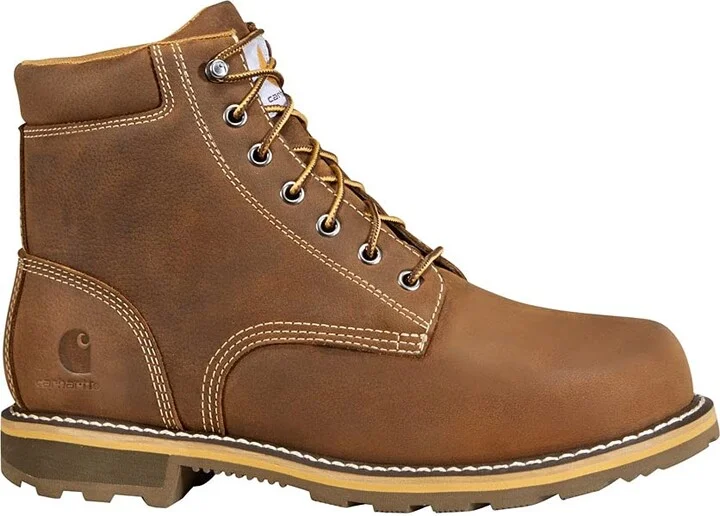 Carhartt Men's 6 Inch Plain Toe Lug Bottom Soft Toe Boot