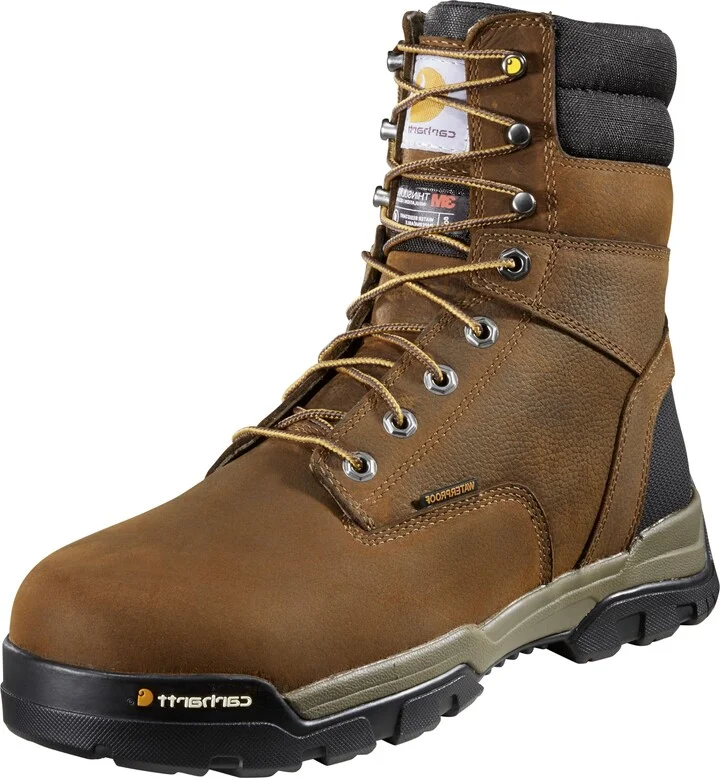 Carhartt Men's Ground Force Waterproof Work Boot Soft Toe Brown 12 D