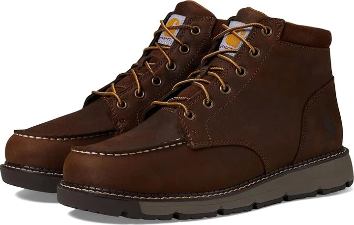 Carhartt Millbrook 5 Moc Soft Toe Wedge Boot Men's Boots Dark Bison Oil Tanned : 10 D - Medium, Leather