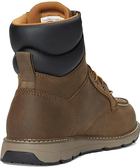 Carhartt Millbrook 6 Waterproof Wedge Boot Cowboy Boots Mossy Brown : 13 D - Medium, Leather - Image 4
