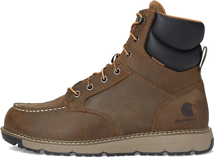 Carhartt Millbrook 6 Waterproof Wedge Boot Cowboy Boots Mossy Brown : 13 D - Medium, Leather - Image 6