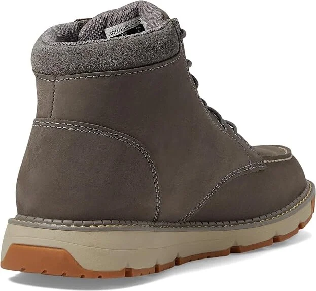 Carhartt Millbrook Moc Toe Wedge Boot Men's Boots Grey : 14 D - Medium, Leather - Image 4