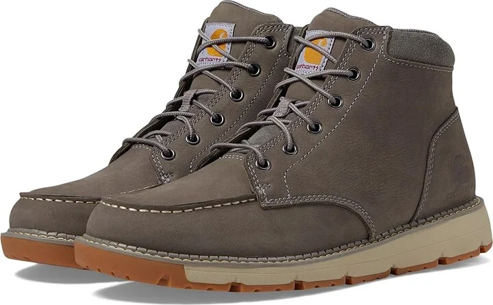Carhartt Millbrook Moc Toe Wedge Boot Men's Boots Grey : 14 D - Medium, Leather