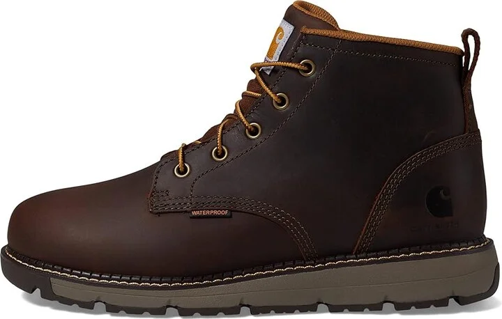 Carhartt Millbrook Waterproof 5 Soft Toe Wedge Boot Men's Boots Brown Oil Tanned : 14 D - Medium, Leather - Image 5