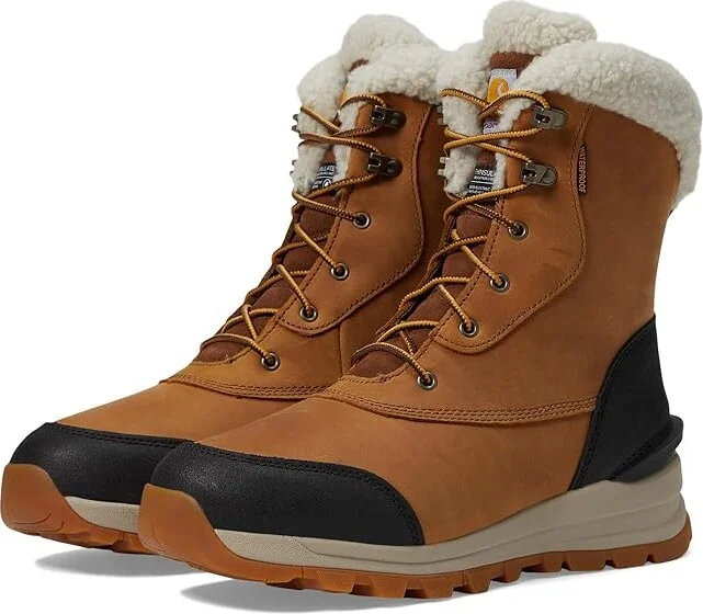 Carhartt Pellston WP Ins. 8 Winter Boot Women's Boots Light Brown Oil Nubuck : 6 B - Medium, Leather