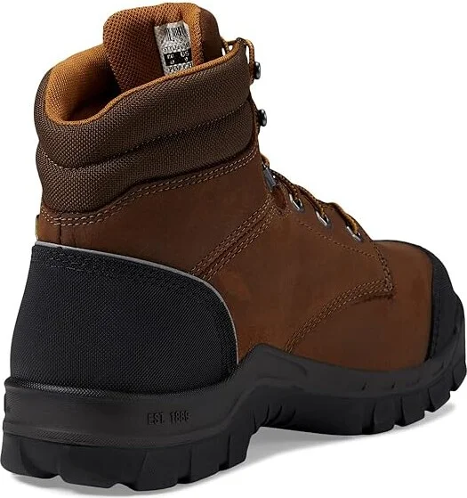 Carhartt Rugged Flex Waterproof Internal Met Guard Comp Toe 6 Work Boot Men's Boots Brown Oil Tanned Leather : 8 D - Medium - Image 4
