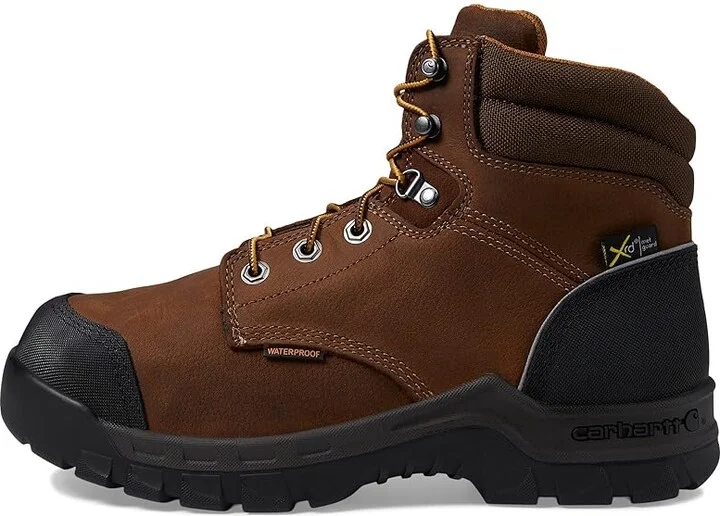 Carhartt Rugged Flex Waterproof Internal Met Guard Comp Toe 6 Work Boot Men's Boots Brown Oil Tanned Leather : 8 D - Medium - Image 5