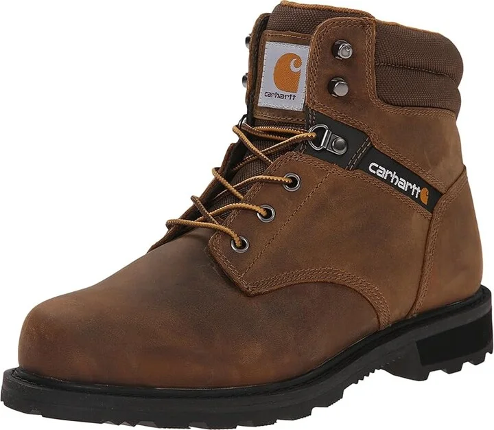 Carhartt Traditional Welt 6 Work Boot Men's Work Boots Crazy Horse Brown Leather : 8 D - Medium - Image 2