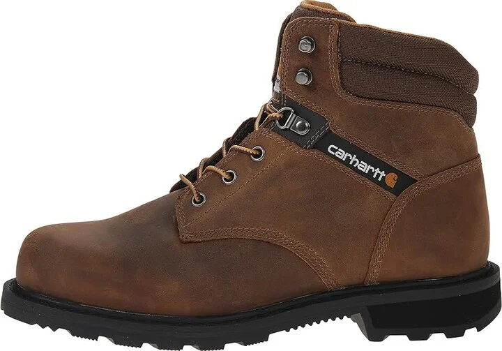 Carhartt Traditional Welt 6 Work Boot Men's Work Boots Crazy Horse Brown Leather : 8 D - Medium - Image 7