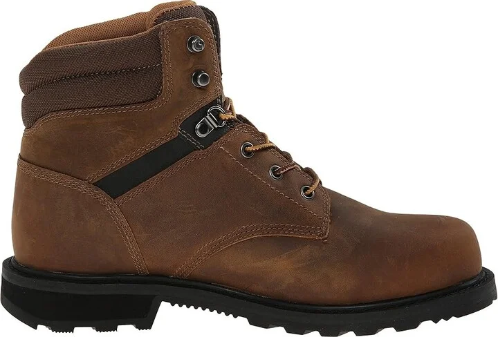 Carhartt Traditional Welt 6 Work Boot Men's Work Boots Crazy Horse Brown Leather : 8 D - Medium - Image 8