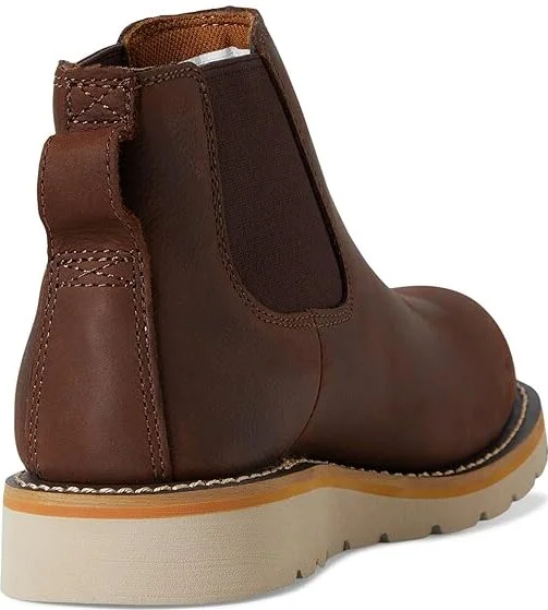 Carhartt Wedge 5 Chelsea Boot Soft Toe Women's Shoes Dark Bison Oil Tanned : 6.5 B - Medium, Leather - Image 4