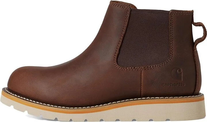 Carhartt Wedge 5 Chelsea Boot Soft Toe Women's Shoes Dark Bison Oil Tanned : 6.5 B - Medium, Leather - Image 6