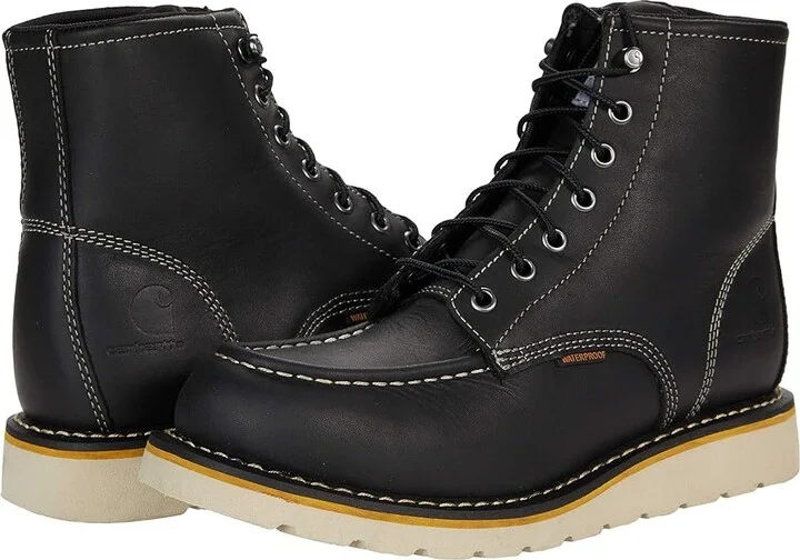 Carhartt Wedge 6 Waterproof Soft Toe Women's Shoes Black Oil Tanned : 8 D - Wide, Leather