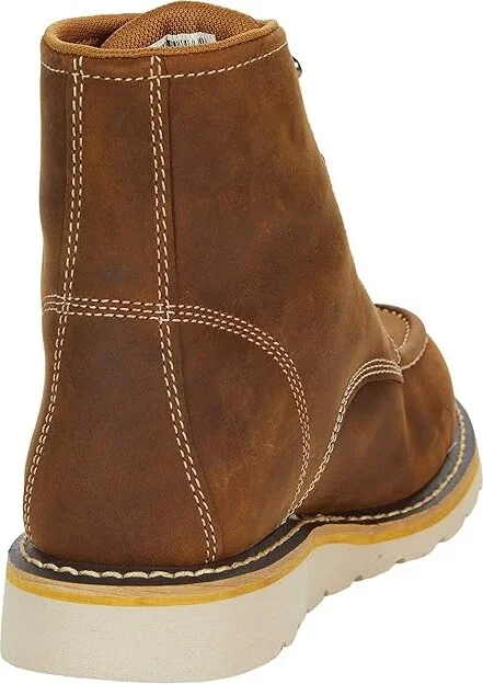 Carhartt Wedge 6 Waterproof Soft Toe Women's Shoes Dark Bison Oil Tanned : 8.5 D - Wide, Leather - Image 4