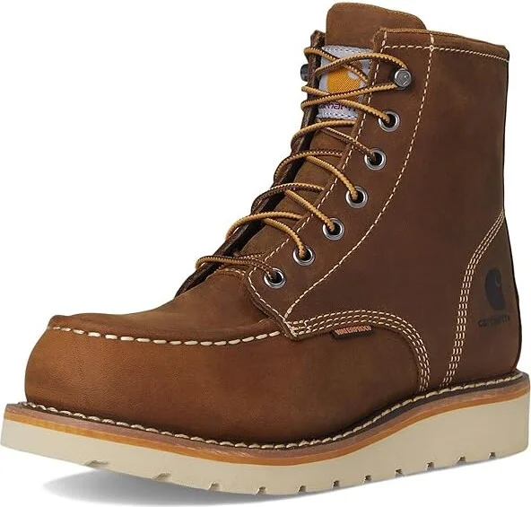 Carhartt Wedge 6 Waterproof Steel Toe Women's Shoes Light Brown : 11 D - Wide, Leather - Image 5
